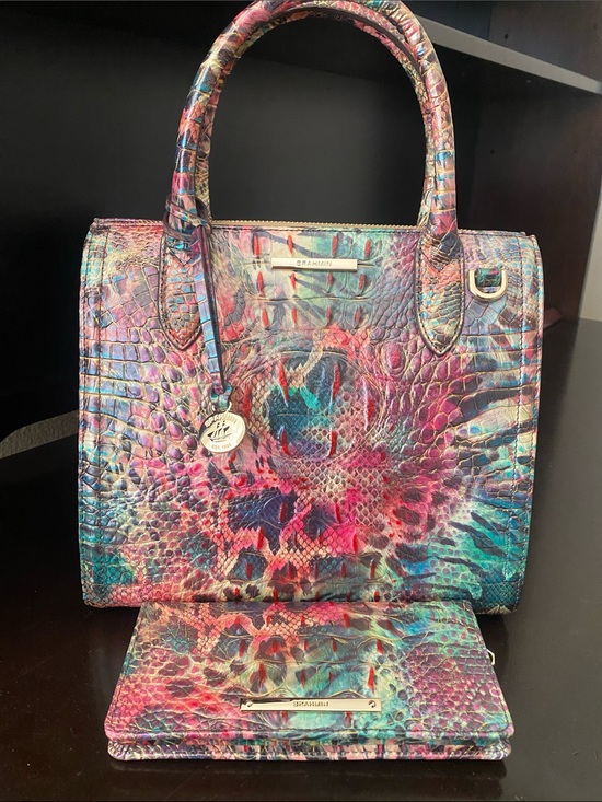 Brahmin Handbags - Brahmin small Caroline Shapeshifter and matching Addy wallet, EUC